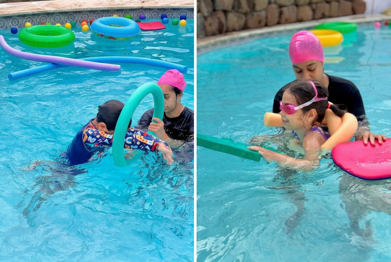 Aula de Natação no Doce Aprender